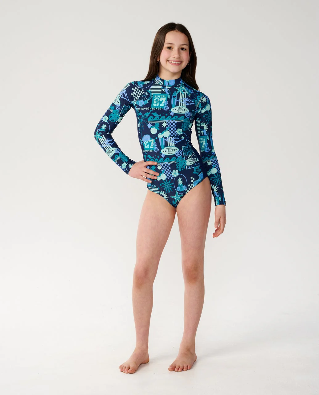 Costa Del Sol Long Sleeve Surfsuit - Kids - Image 4