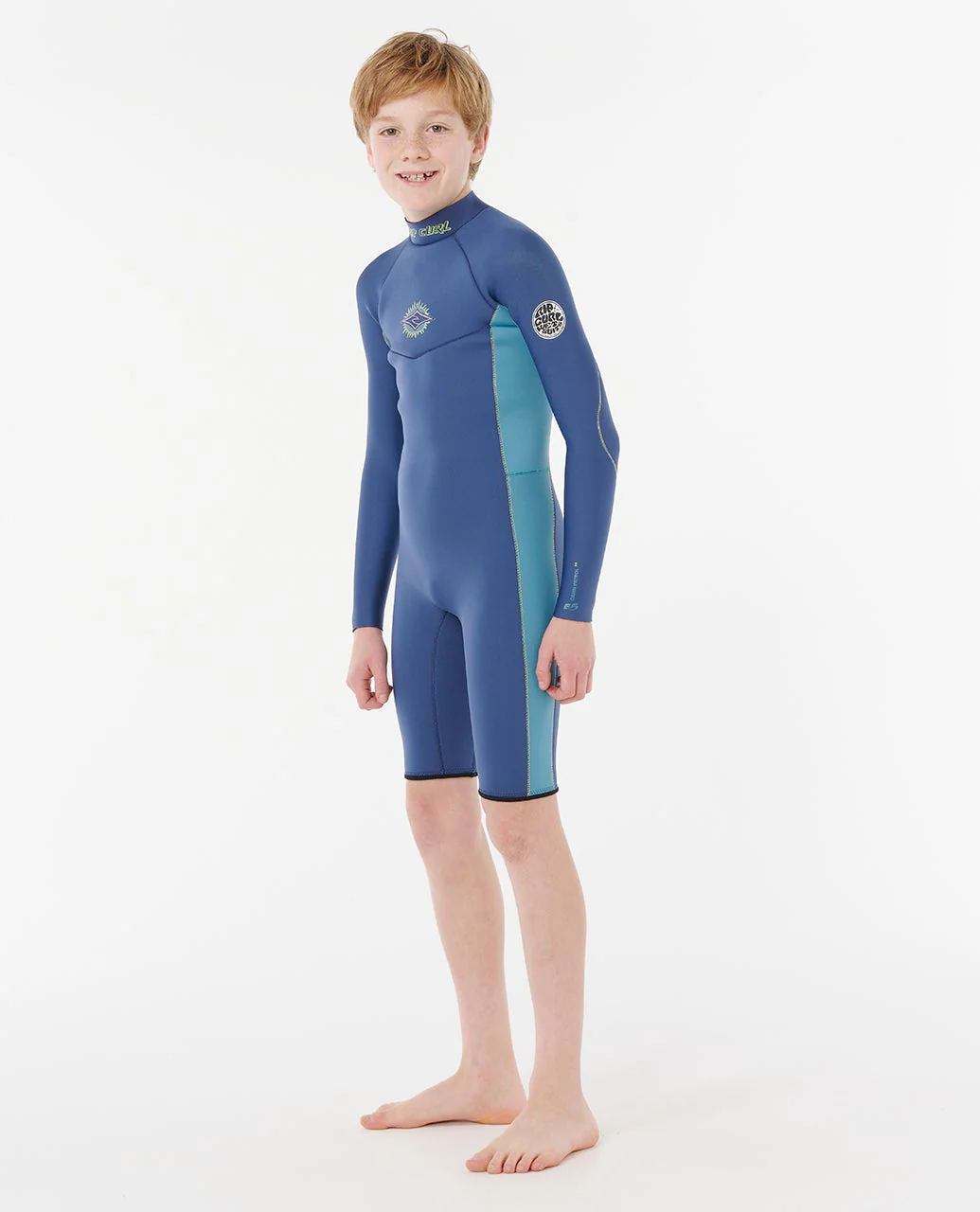 Kids Dawn Patrol Long Sleeve 2mm Back Zip  Spring Suit Wetsuit - Image 2