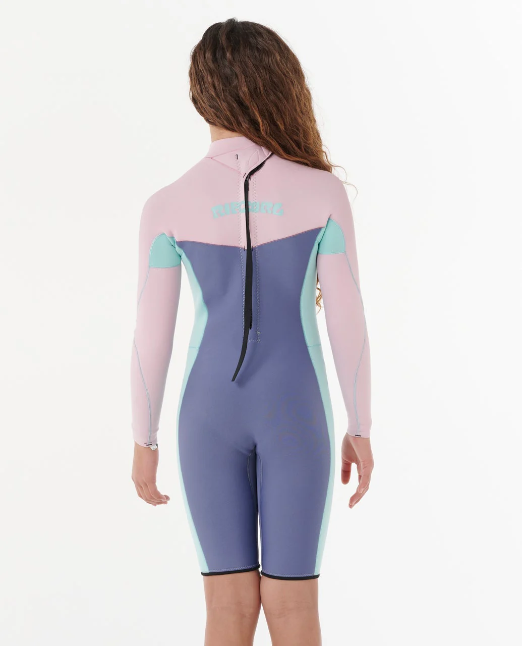 Kids Dawn Patrol Long Sleeve 2mm Back Zip Spring Suit Wetsuit - Image 3