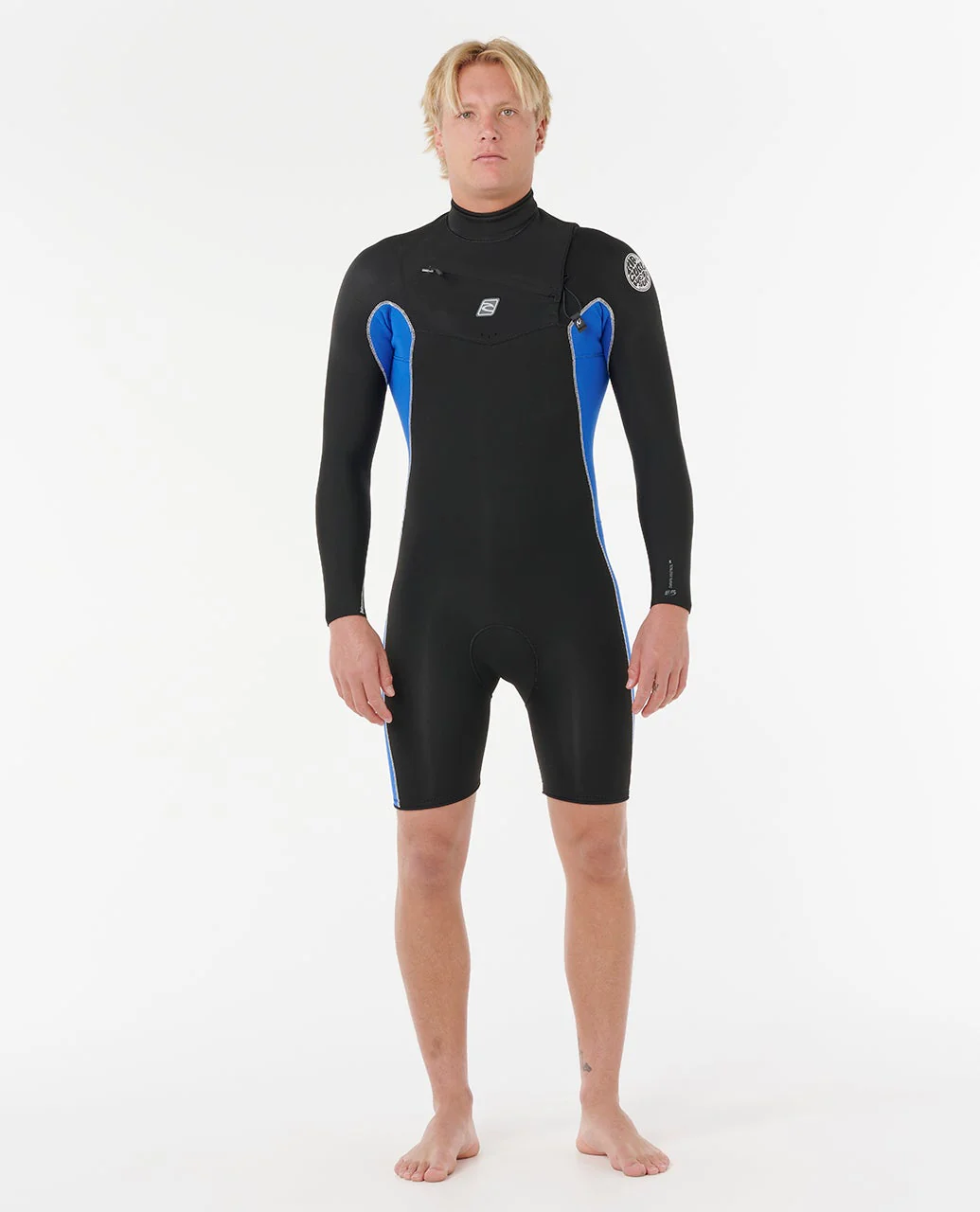 Mens Dawn Patrol 2/2 Long Sleeve Chest Zip Springsuit - Image 3