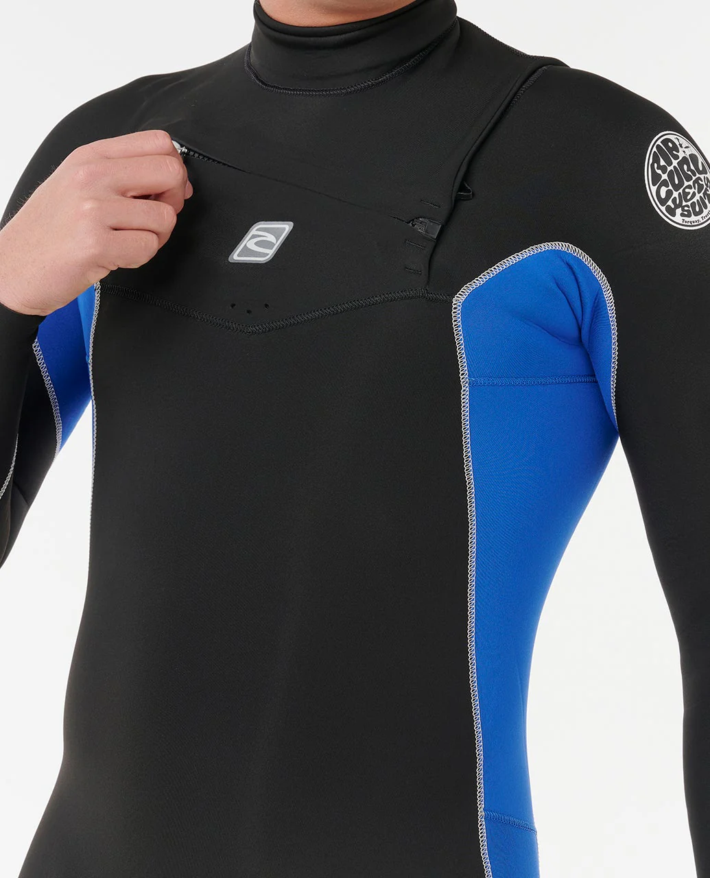 Mens Dawn Patrol 2/2 Long Sleeve Chest Zip Springsuit - Image 4