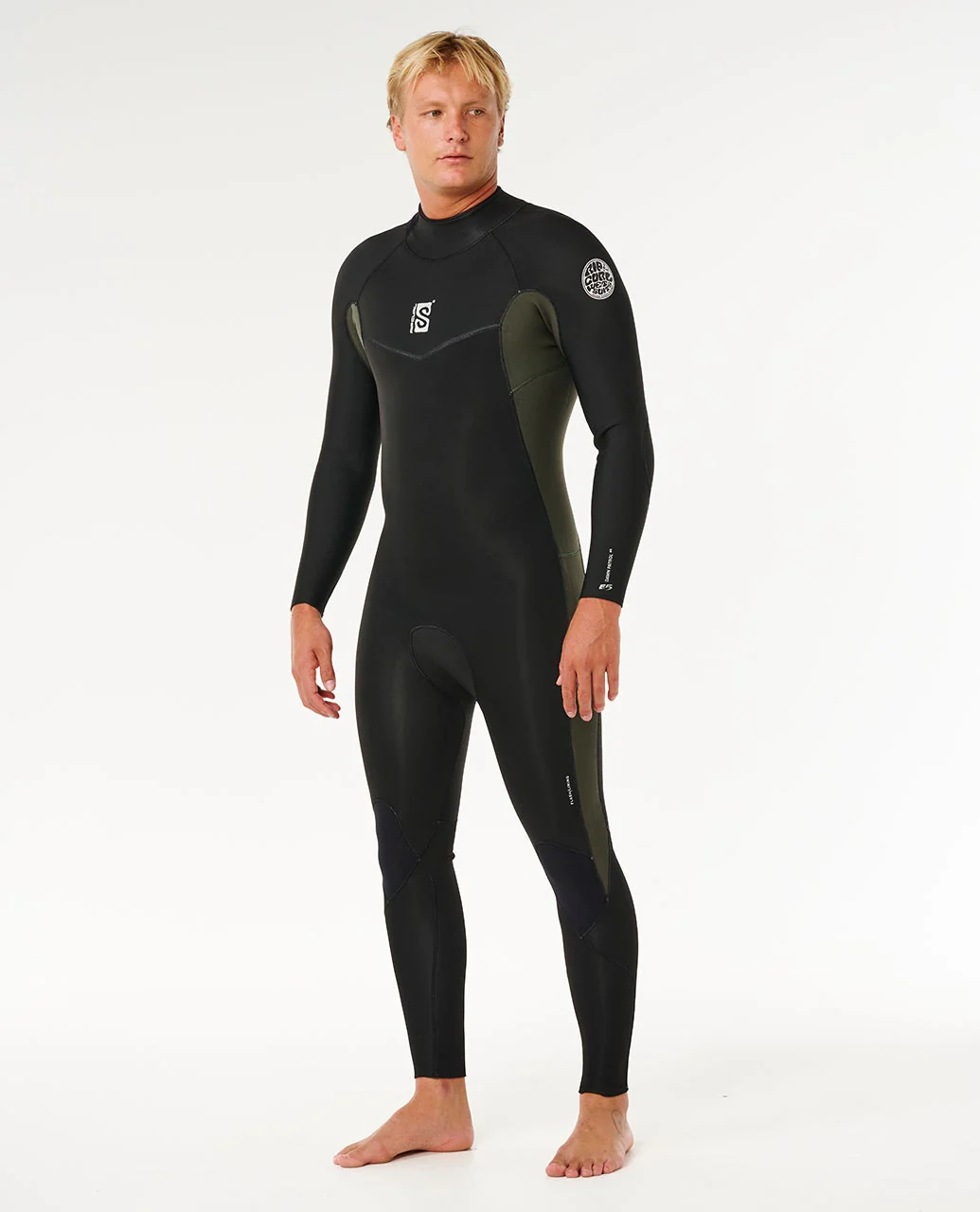 Mens Dawn Patrol 4/3 Back Zip Steamer Wetsuit - Image 2