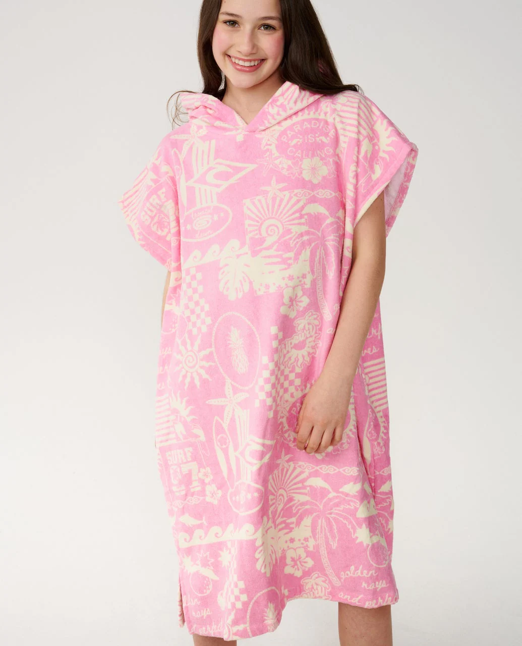 Mixed Hooded Towel - Girls - Image 5
